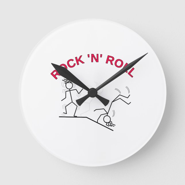 Rock 'N' Roll Round Clock (Front)