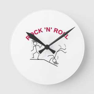 Rock 'N' Roll Round Clock