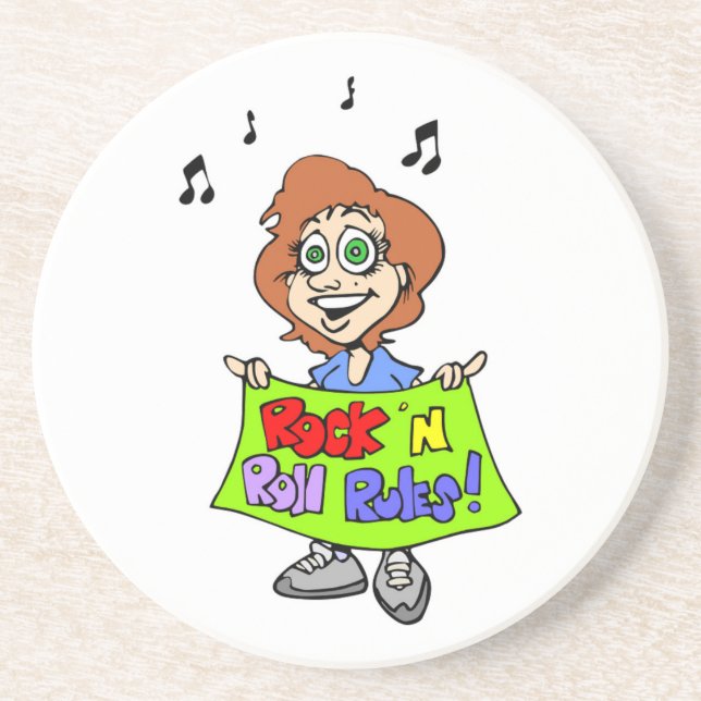 ROCK 'N ROLL RULES COASTER (Front)