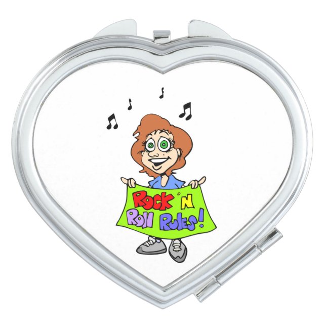 ROCK 'N ROLL RULES COMPACT MIRROR (Front)