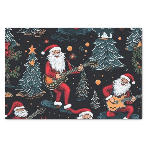 Rock_N_Roll Santa Tissue Paper