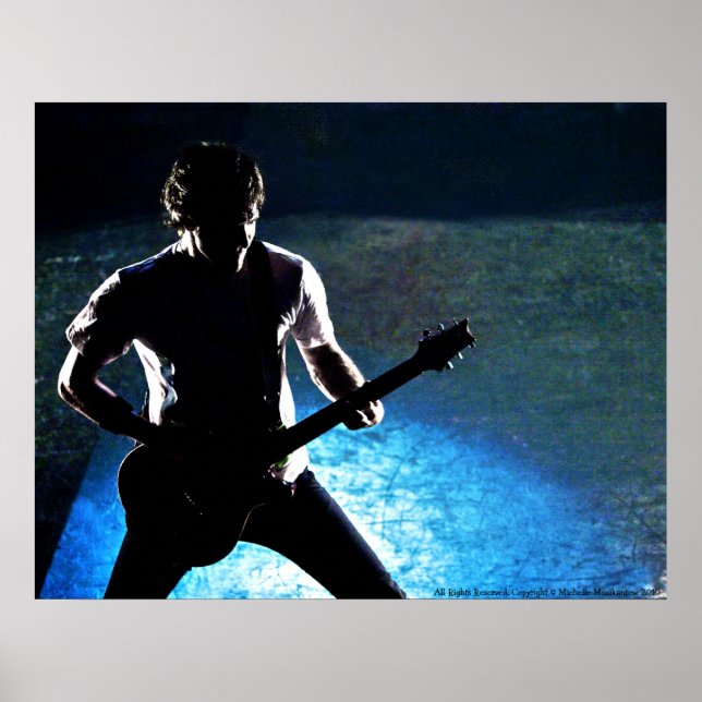 ROCK N ROLL SILHOUETTE POSTER #2. rock on! (Front)