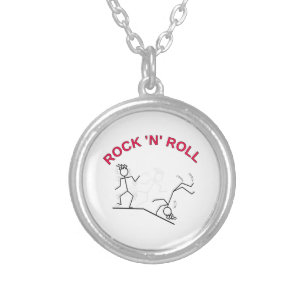 Rock 'N' Roll Silver Plated Necklace