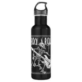 Rock N Roll, Skeleton Water Bottle