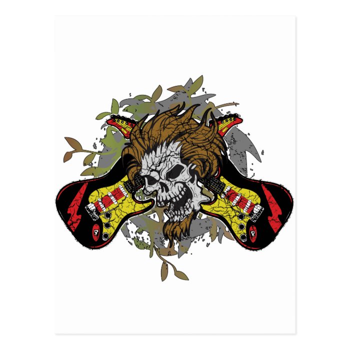 Rock n Roll Skull Post Cards