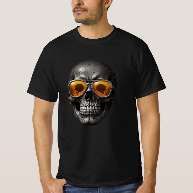 Rock 'n' Roll Skull Tees: Wear Your Inner Rockstar T-Shirt (Front)