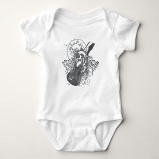 Rock n' Roll Skulls Baby Bodysuit