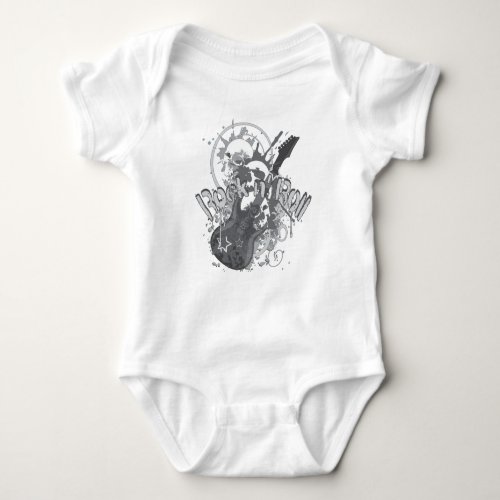 Rock n Roll Skulls Baby Bodysuit