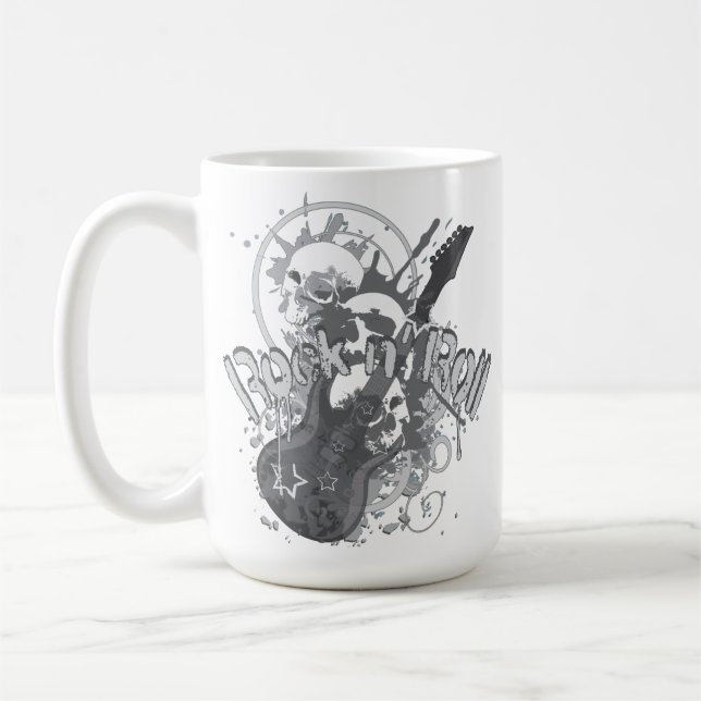 Rock n' Roll Skulls Coffee Mug (Left)