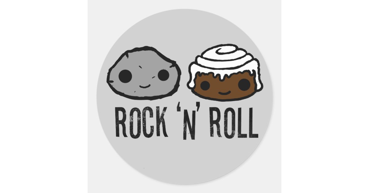 Rock 'N' Roll Sticker | Zazzle
