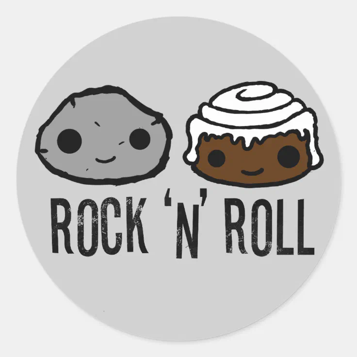 Rock 'N' Roll Sticker | Zazzle