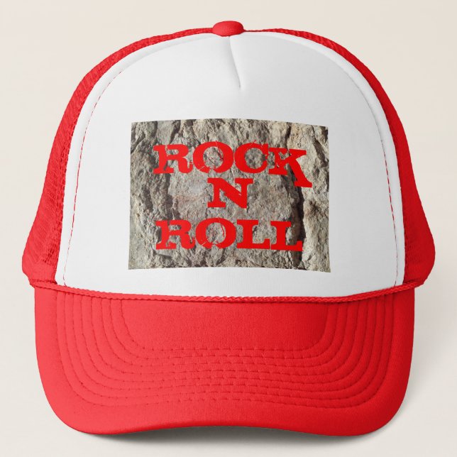 ROCK N ROLL TRUCKER HAT (Front)