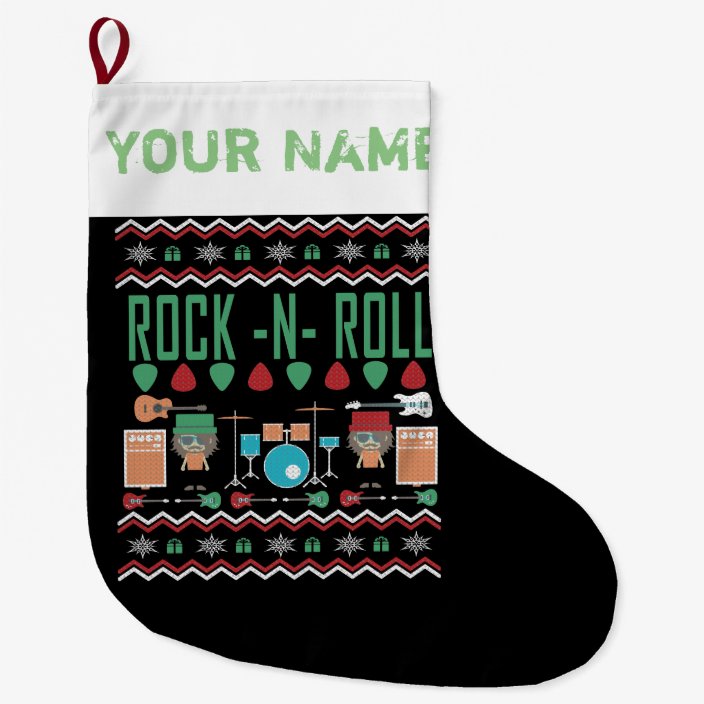 rock and roll ugly christmas sweater