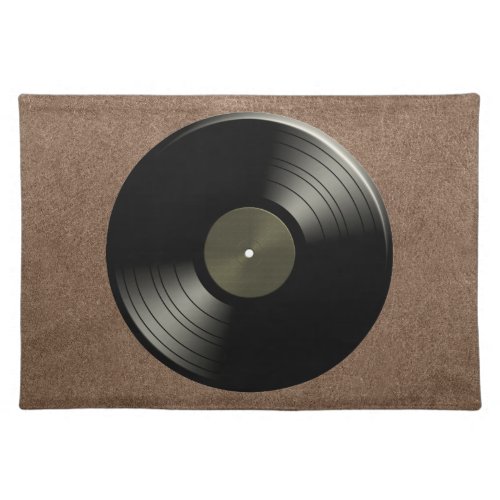Rock n Roll Vinyl Record Album Cloth Placemat