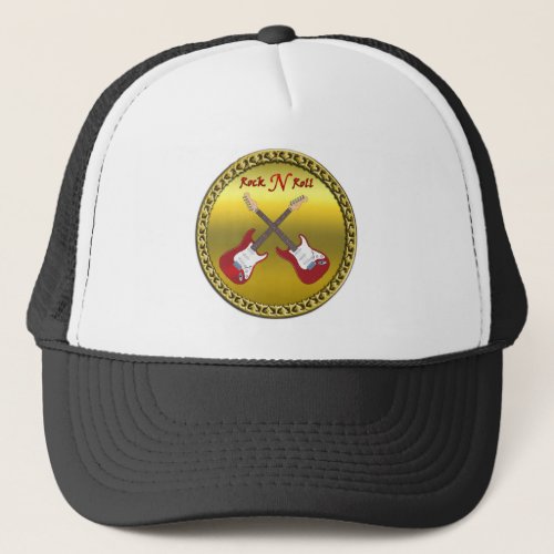 Rock N roll with electric guitars Trucker Hat