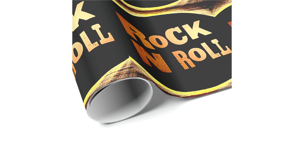 Rock N Roll Wrapping Paper Zazzle