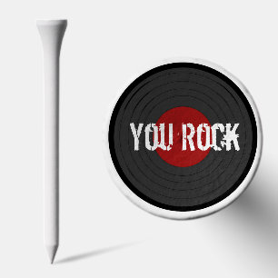 Rock N Roll YOU ROCK Custom Text Golf Tees