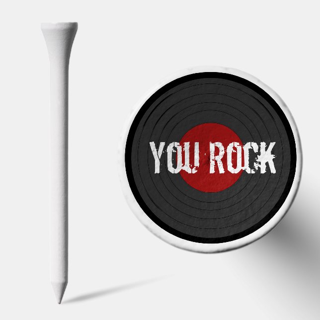 Rock N Roll YOU ROCK Custom Text Golf Tees (Combo)