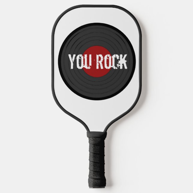 Rock N Roll You Rock Personalized Pickleball Paddle (Front)
