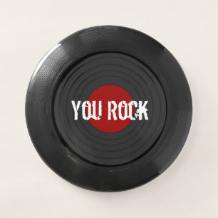 Rock N Roll YOU ROCK Vinyl Record Wham-O Frisbee