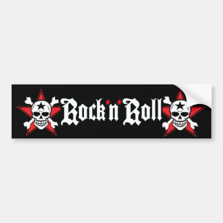 Rock N Skull Bumper Sticker