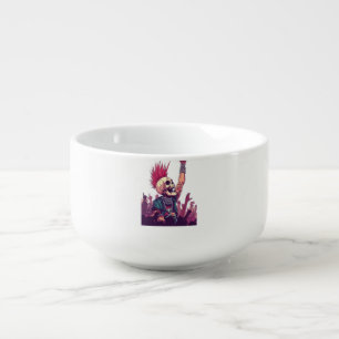 Rock N� Skull � Funny Punk Skeleton Concert Soup Mug