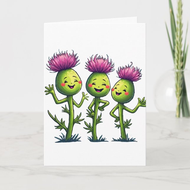 Rock N Thistles Scottish Festival Greeting Card (Front)