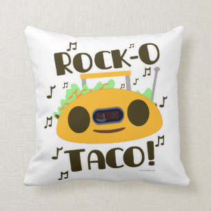 Rock-O Musical Taco Throw Pillow