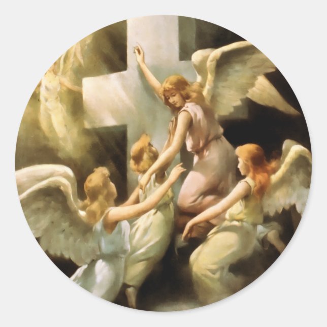 Rock of Ages Classic Round Sticker (Front)