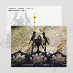 Rock of Agony, Jerusalem, Israel - color postcard
