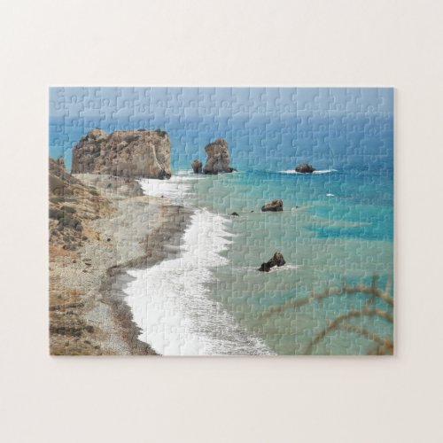 Rock Of Aphrodite Cyprus Jigsaw Puzzle