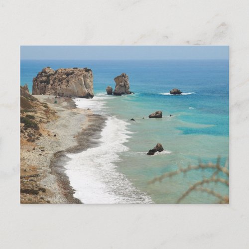 Rock Of Aphrodite Cyprus Postcard