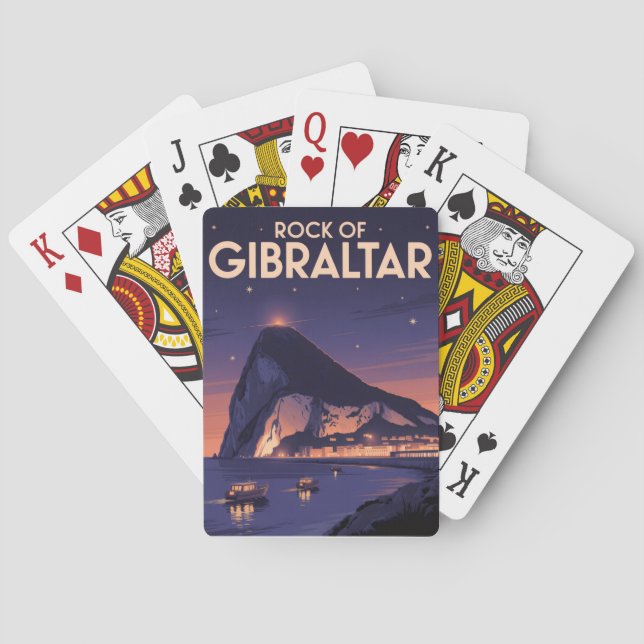 Rock of Gibraltar Poker Cards (Back)