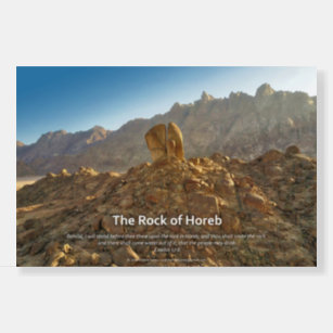 Rock of Horeb Inspirational Poster