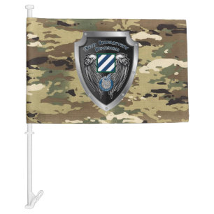 “Rock of the Marne” 3rd Infantry Division Car Flag