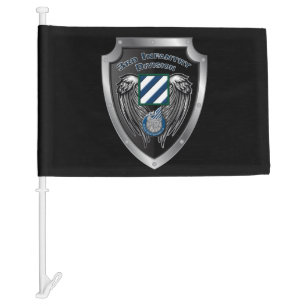 “Rock of the Marne” 3rd Infantry Division Car Flag