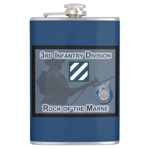 Rock of the Marne 3rd Infantry Division Flask