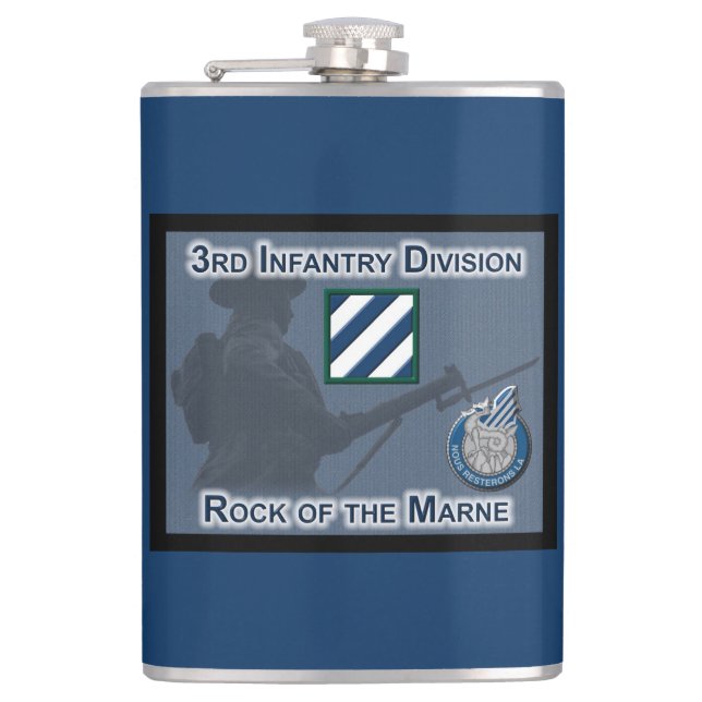 “Rock of the Marne” 3rd Infantry Division Flask (Front)