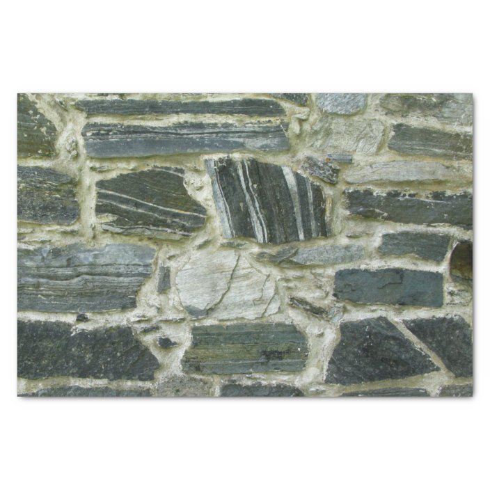 Rock Old Stone Wall Tissue Paper | Zazzle.com