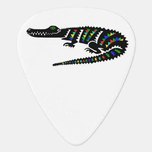 Rock on American Crocodile _ Endangered animal Guitar Pick