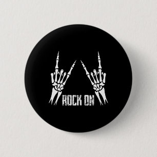 Rock On Band Tees For Women Rock And Roll s For Me Button
