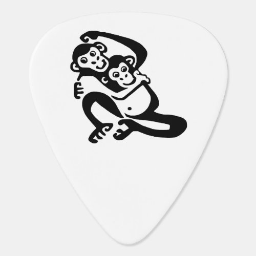 Rock on  BONOBO _Chimpanzee _Wildlife warrior _  Guitar Pick