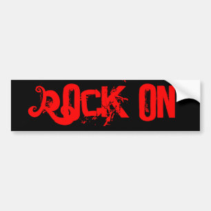 Rock on bumper sticker