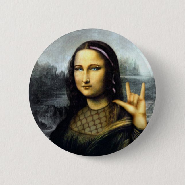 rock on button (Front)