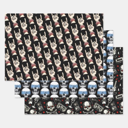 Rock On Collection Wrapping Paper Sheets