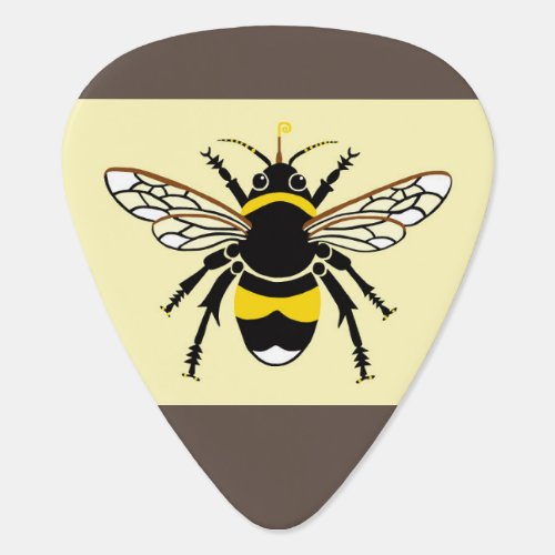 Rock on Cool BEE _ Wildlife _ Insect _ Guitar Pick