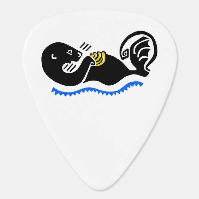 Rock on! Cool Sea OTTER -- Guitar picks (Back)