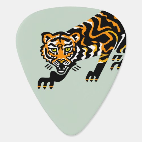 Rock on Cool TIGER _Endangered animal _wildlife Guitar Pick