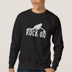 Rock On Curling Curler Stone Broom Sweeping Ice Cu Sweatshirt