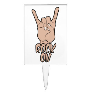 ROCK ON custom cake topper